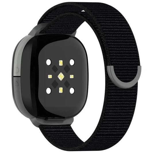 For Fitbit Ace LTE Children Watch Watchband Round Tail Braided Nylon Wrist Strap
