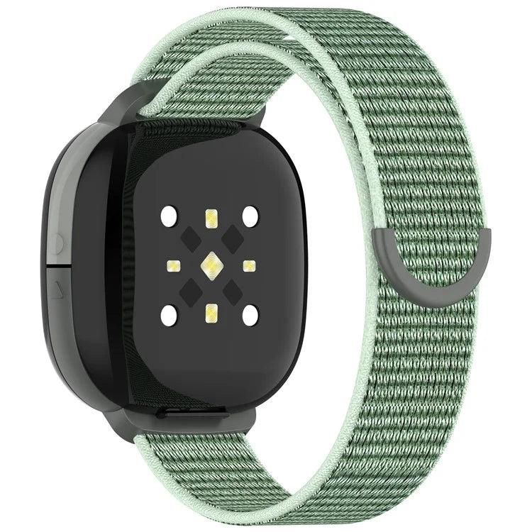 For Fitbit Ace LTE Children Watch Watchband Round Tail Braided Nylon Wrist Strap
