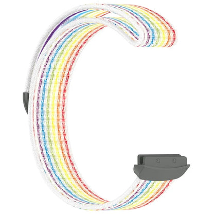 For Fitbit Ace LTE Children Watch Watchband Round Tail Braided Nylon Wrist Strap