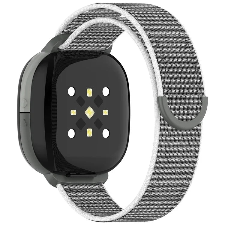 For Fitbit Ace LTE Children Watch Watchband Round Tail Braided Nylon Wrist Strap