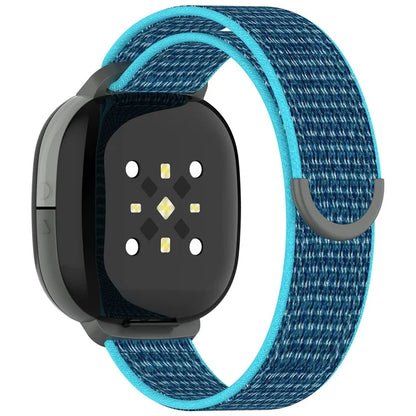 For Fitbit Ace LTE Children Watch Watchband Round Tail Braided Nylon Wrist Strap