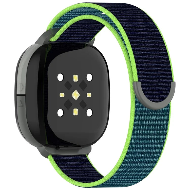 For Fitbit Ace LTE Children Watch Watchband Round Tail Braided Nylon Wrist Strap