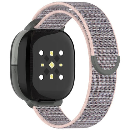For Fitbit Ace LTE Children Watch Watchband Round Tail Braided Nylon Wrist Strap