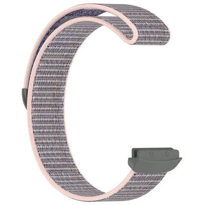 For Fitbit Ace LTE Children Watch Watchband Round Tail Braided Nylon Wrist Strap