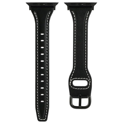 For Apple Watch Series 10 42mm / 9 8 7 41mm / SE (2023) SE (2022) SE 6 5 4 40mm / 3 2 1 38mm Genuine Cow Leather Strap