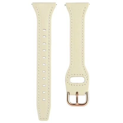 For Samsung Galaxy Watch7 44mm 40mm / Watch FE 40mm / Huawei Watch GT 3 42mm Genuine Cow Leather 20mm Watch Strap