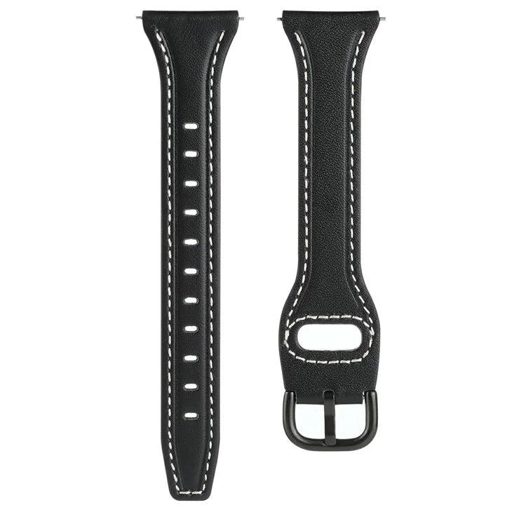For Huawei Watch GT 4 41mm / Garmin Venu 3S Genuine Cow Leather Band 20mm Watch Strap