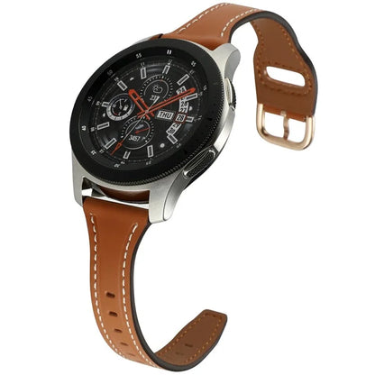 For Huawei Watch GT 4 41mm / Garmin Venu 3S Genuine Cow Leather Band 20mm Watch Strap
