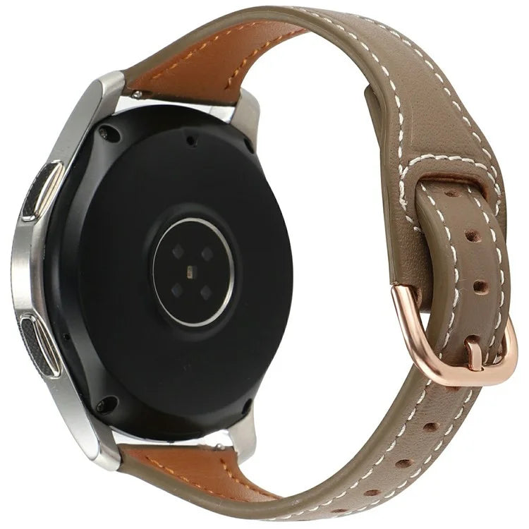 For Huawei Watch GT 4 41mm / Garmin Venu 3S Genuine Cow Leather Band 20mm Watch Strap