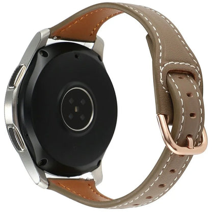 For Huawei Watch GT 4 41mm / Garmin Venu 3S Genuine Cow Leather Band 20mm Watch Strap