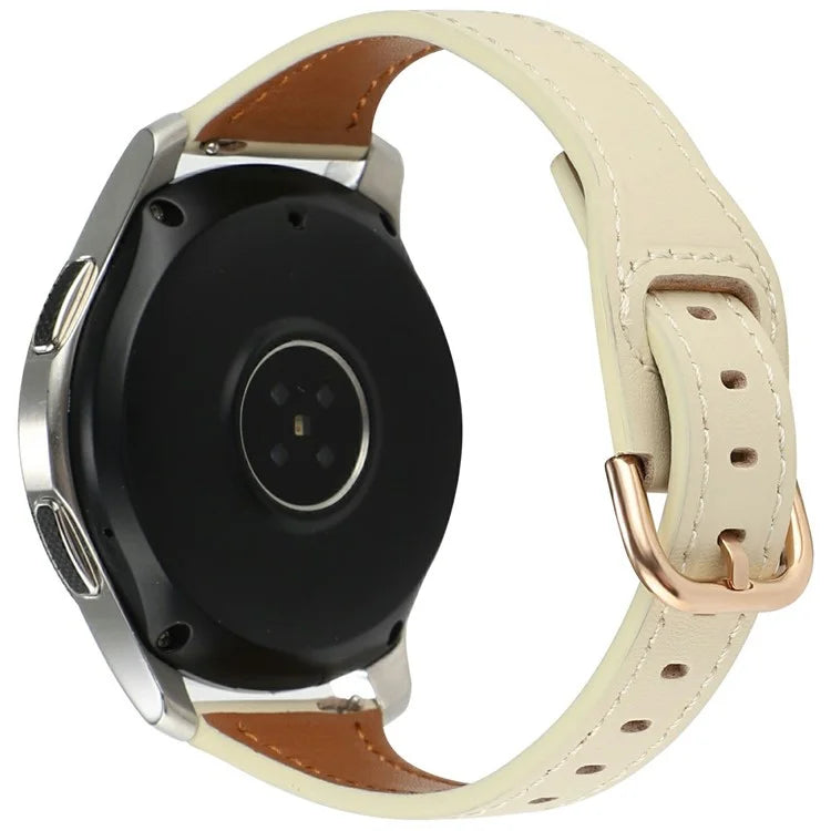 For Huawei Watch GT 4 41mm / Garmin Venu 3S Genuine Cow Leather Band 20mm Watch Strap