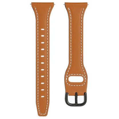 For Huawei Watch GT 4 41mm / Garmin Venu 3S Genuine Cow Leather Band 20mm Watch Strap