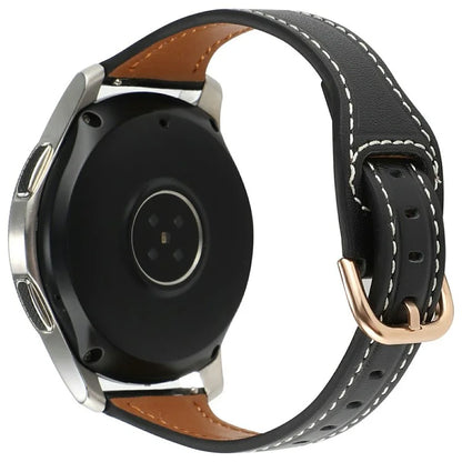 For Huawei Watch GT 4 41mm / Garmin Venu 3S Genuine Cow Leather Band 20mm Watch Strap
