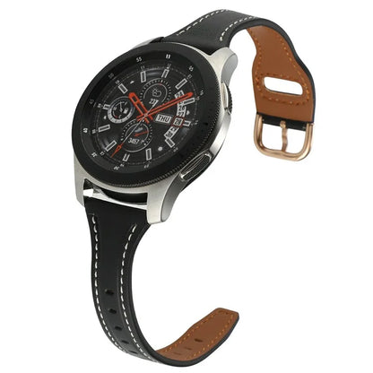 For Huawei Watch GT 4 41mm / Garmin Venu 3S Genuine Cow Leather Band 20mm Watch Strap