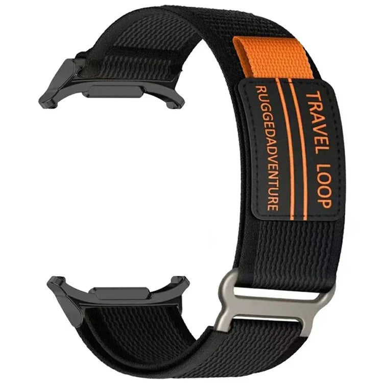 For Samsung Galaxy Watch Ultra 47mm Watch Band Adjustable Loop Fastener Nylon Strap