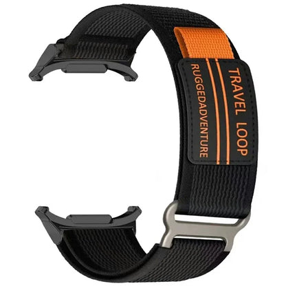 For Samsung Galaxy Watch Ultra 47mm Watch Band Adjustable Loop Fastener Nylon Strap