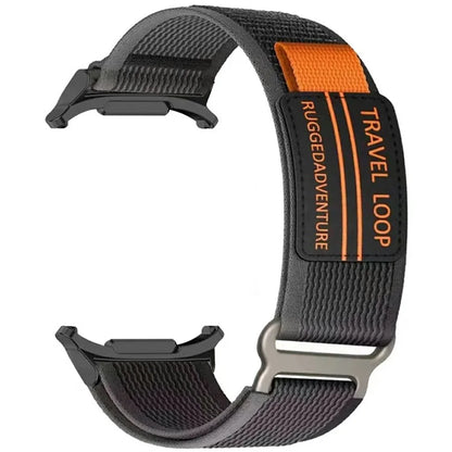 For Samsung Galaxy Watch Ultra 47mm Watch Band Adjustable Loop Fastener Nylon Strap