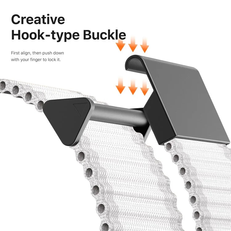 DUX DUCIS YC Series For Samsung Galaxy Watch7 44mm 40mm Nylon Watch Band 20mm Hook Buckle Strap