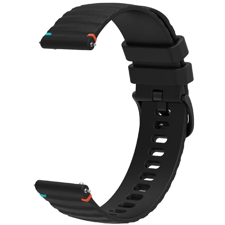 For Samsung Galaxy Watch3 45mm / Galaxy Watch 46mm / Huawei Watch GT 4 46mm Universal 22mm Silicone Watch Strap