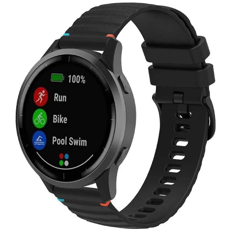 For Samsung Galaxy Watch3 45mm / Galaxy Watch 46mm / Huawei Watch GT 4 46mm Universal 22mm Silicone Watch Strap