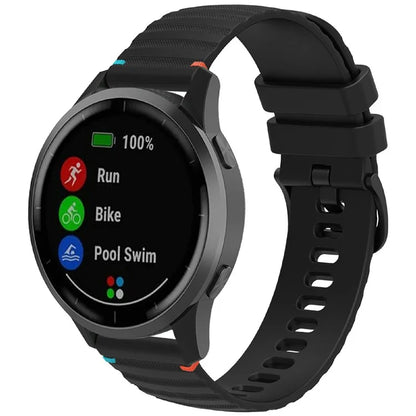 For Samsung Galaxy Watch3 45mm / Galaxy Watch 46mm / Huawei Watch GT 4 46mm Universal 22mm Silicone Watch Strap