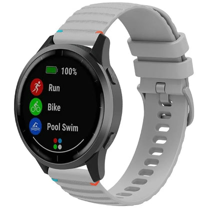 For Samsung Galaxy Watch3 45mm / Galaxy Watch 46mm / Huawei Watch GT 4 46mm Universal 22mm Silicone Watch Strap