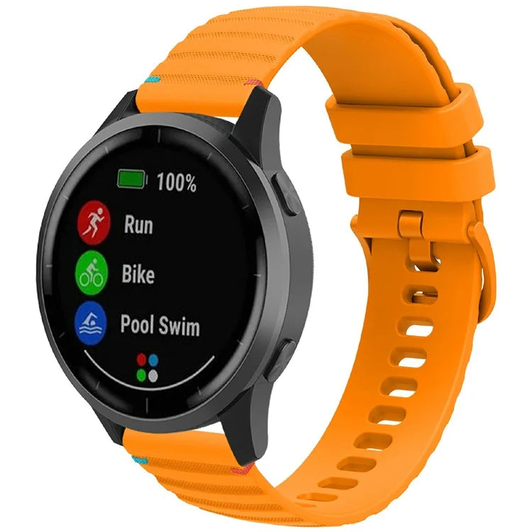 For Samsung Galaxy Watch3 45mm / Galaxy Watch 46mm / Huawei Watch GT 4 46mm Universal 22mm Silicone Watch Strap