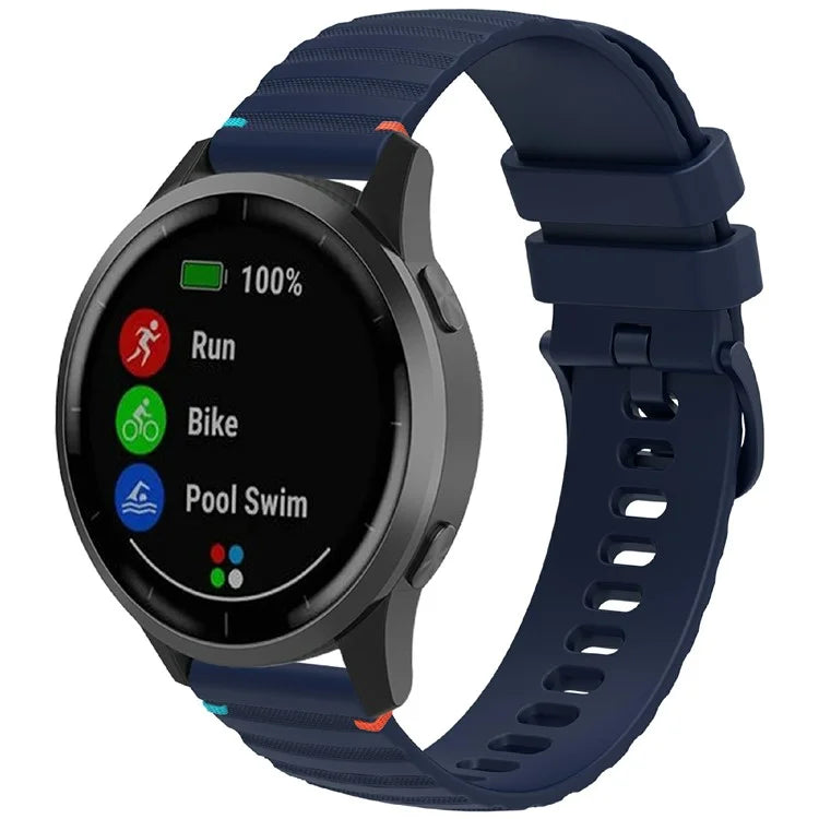 For Samsung Galaxy Watch3 45mm / Galaxy Watch 46mm / Huawei Watch GT 4 46mm Universal 22mm Silicone Watch Strap