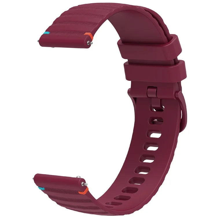 For Samsung Galaxy Watch3 45mm / Galaxy Watch 46mm / Huawei Watch GT 4 46mm Universal 22mm Silicone Watch Strap