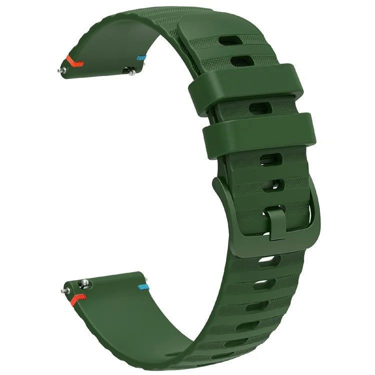 For Samsung Galaxy Watch3 45mm / Galaxy Watch 46mm / Huawei Watch GT 4 46mm Universal 22mm Silicone Watch Strap