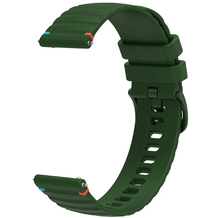 For Samsung Galaxy Watch3 45mm / Galaxy Watch 46mm / Huawei Watch GT 4 46mm Universal 22mm Silicone Watch Strap