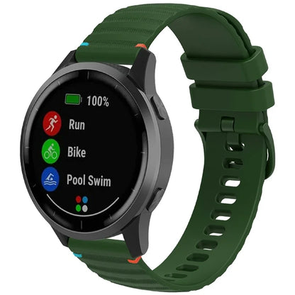 For Samsung Galaxy Watch3 45mm / Galaxy Watch 46mm / Huawei Watch GT 4 46mm Universal 22mm Silicone Watch Strap