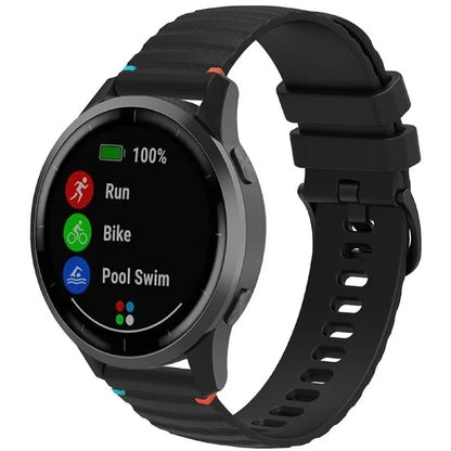 For Huawei Watch GT 4 41mm / Garmin Venu 3S / Garmin Forerunner 265S Universal 18mm Silicone Watch Strap