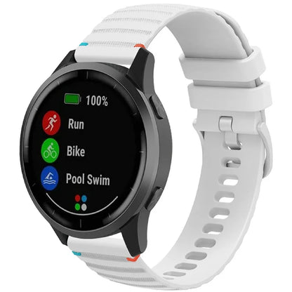 For Huawei Watch GT 4 41mm / Garmin Venu 3S / Garmin Forerunner 265S Universal 18mm Silicone Watch Strap