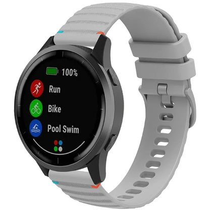 For Huawei Watch GT 4 41mm / Garmin Venu 3S / Garmin Forerunner 265S Universal 18mm Silicone Watch Strap