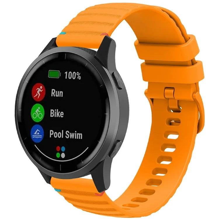 For Huawei Watch GT 4 41mm / Garmin Venu 3S / Garmin Forerunner 265S Universal 18mm Silicone Watch Strap