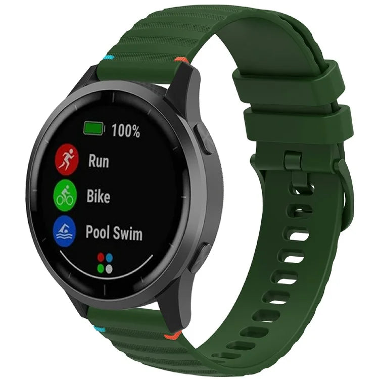 For Samsung Galaxy Watch7 44mm / 40mm / Watch FE 40mm / Watch6 44mm / 40mm Universal 20mm Silicone Watch Strap