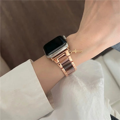3-bead Strap for Apple Watch Series 10 46mm / Ultra 2 Ultra 49mm / Series 9 8 7 45mm / SE (2023) SE (2022) SE 6 5 4 44mm / 3 2 1 42mm