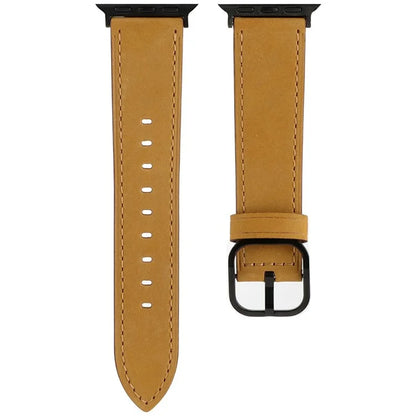 Genuine Cow Leather Strap for Apple Watch Series 10 42mm  /  Series 9 8 7 41mm  /  SE (2023) SE (2022) SE 6 5 4 40mm  /  3 2 1 38mm Band