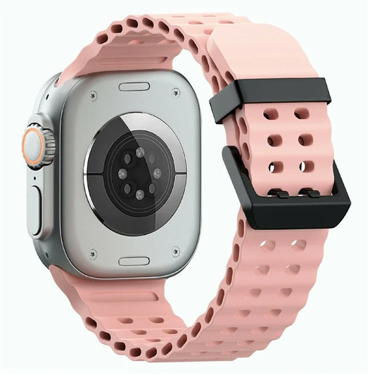 Silicone Strap for Apple Watch Series 10 46mm / Ultra 2 Ultra 49mm / Series 9 8 7 45mm / SE (2023) SE (2022) SE 6 5 4 44mm / 3 2 1 42mm