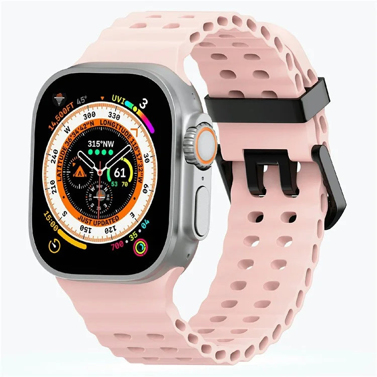 Silicone Strap for Apple Watch Series 10 46mm / Ultra 2 Ultra 49mm / Series 9 8 7 45mm / SE (2023) SE (2022) SE 6 5 4 44mm / 3 2 1 42mm