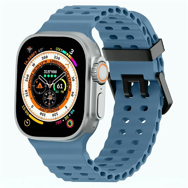 Silicone Strap for Apple Watch Series 10 46mm / Ultra 2 Ultra 49mm / Series 9 8 7 45mm / SE (2023) SE (2022) SE 6 5 4 44mm / 3 2 1 42mm
