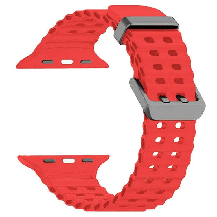 Silicone Strap for Apple Watch Series 10 46mm / Ultra 2 Ultra 49mm / Series 9 8 7 45mm / SE (2023) SE (2022) SE 6 5 4 44mm / 3 2 1 42mm