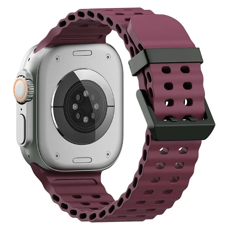 Silicone Strap for Apple Watch Series 10 46mm / Ultra 2 Ultra 49mm / Series 9 8 7 45mm / SE (2023) SE (2022) SE 6 5 4 44mm / 3 2 1 42mm