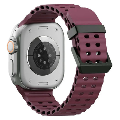 Silicone Strap for Apple Watch Series 10 46mm / Ultra 2 Ultra 49mm / Series 9 8 7 45mm / SE (2023) SE (2022) SE 6 5 4 44mm / 3 2 1 42mm