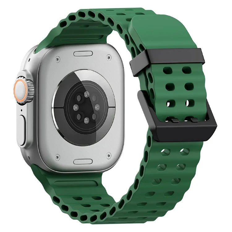 Silicone Strap for Apple Watch Series 10 46mm / Ultra 2 Ultra 49mm / Series 9 8 7 45mm / SE (2023) SE (2022) SE 6 5 4 44mm / 3 2 1 42mm