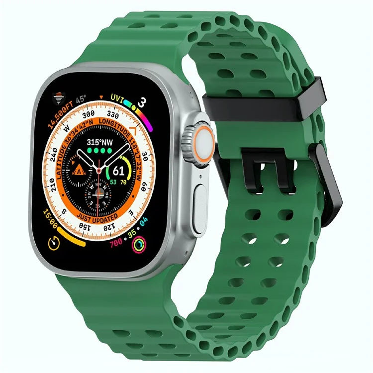 Silicone Strap for Apple Watch Series 10 46mm / Ultra 2 Ultra 49mm / Series 9 8 7 45mm / SE (2023) SE (2022) SE 6 5 4 44mm / 3 2 1 42mm