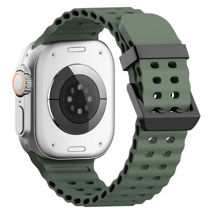 Silicone Strap for Apple Watch Series 10 46mm / Ultra 2 Ultra 49mm / Series 9 8 7 45mm / SE (2023) SE (2022) SE 6 5 4 44mm / 3 2 1 42mm
