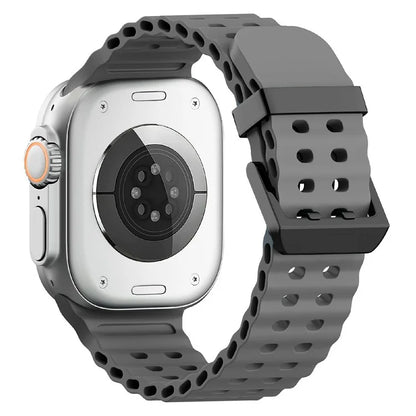 Silicone Strap for Apple Watch Series 10 46mm / Ultra 2 Ultra 49mm / Series 9 8 7 45mm / SE (2023) SE (2022) SE 6 5 4 44mm / 3 2 1 42mm