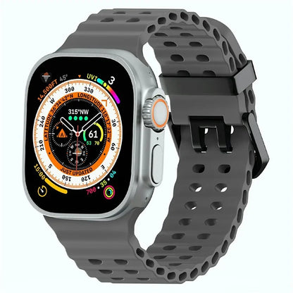 Silicone Strap for Apple Watch Series 10 46mm / Ultra 2 Ultra 49mm / Series 9 8 7 45mm / SE (2023) SE (2022) SE 6 5 4 44mm / 3 2 1 42mm